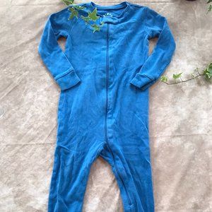 Primary Blueberry Blue Romper Footless Sleeper 18-24m